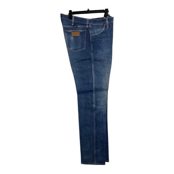 Mens Vintage Wrangler 13MWZ Jeans 38x38 Heavy Starch Cowboy Western Rodeo - Picture 1 of 9